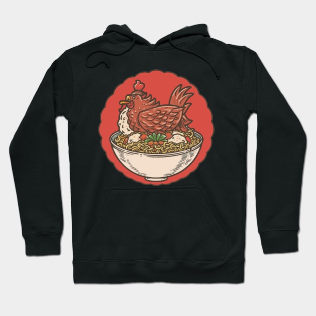 Funny chicken and rice design Hoodie by SecuraArt